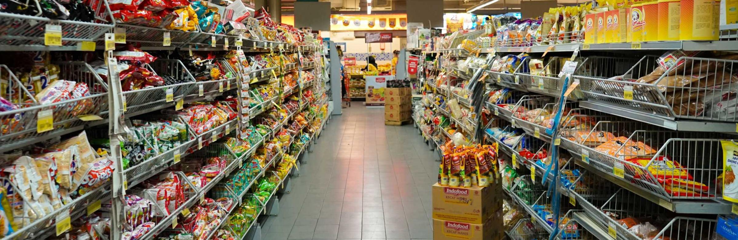 Rayon d'un supermarché